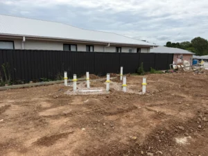 termite bait stations installed at construction site Sydney termite control