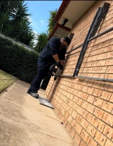 termite drill and treat exterior wall Sydney termite control pest service