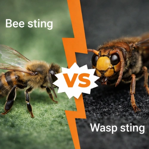 Difference Between Bee Sting And Wasp Sting