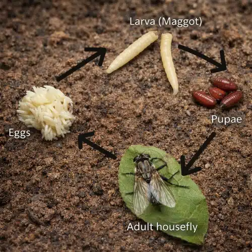 Fly Egg and Fly Life Cycle