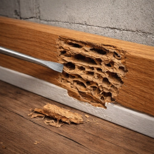 Hollowed or damaged wood