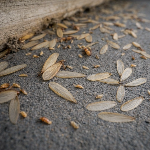 Discarded termite wings