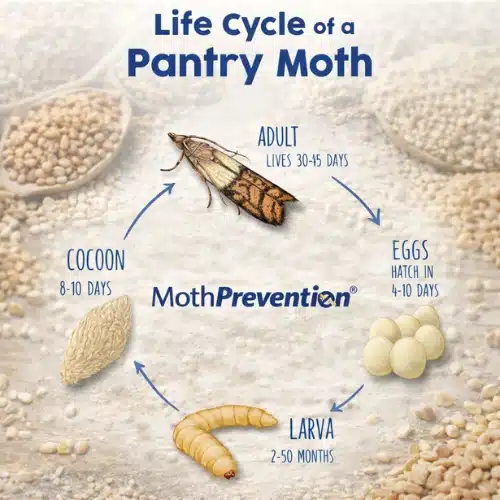 The Pantry Moths Life Cycle