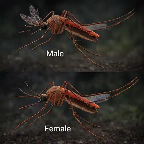 Female vs Male Mosquito