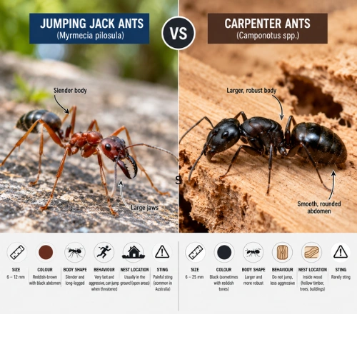 Jumping Jack Ants vs Carpenter Ants