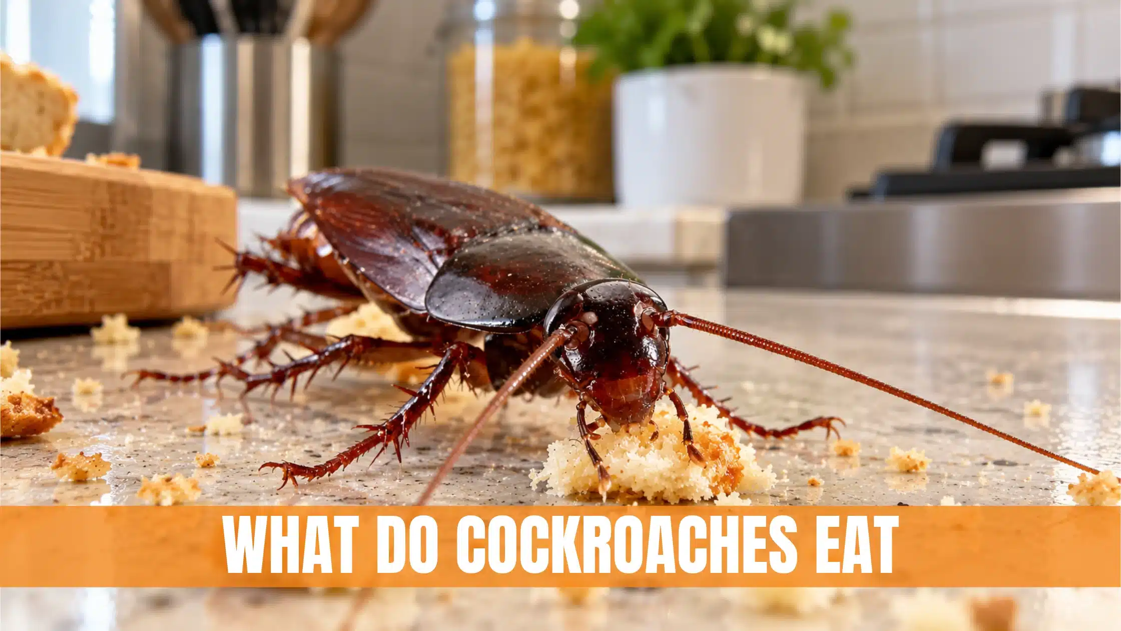 what do cockroaches eat
