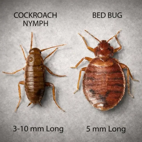 Baby Cockroaches vs Bed Bugs